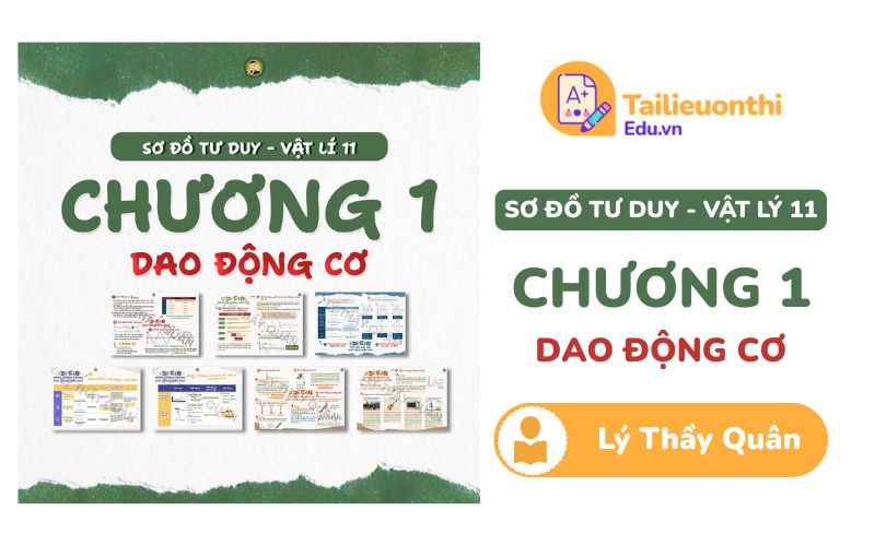 Sơ đồ tư duy Vật Lí 11 Chương 1: Dao Động