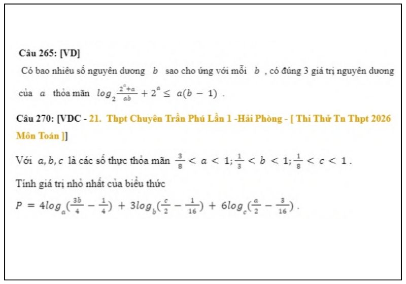 Bài tập Dạng 2. Tìm tập xác định, tính đạo hàm, giá trị lớn nhất và nhỏ nhất (GTLN - GTNN)