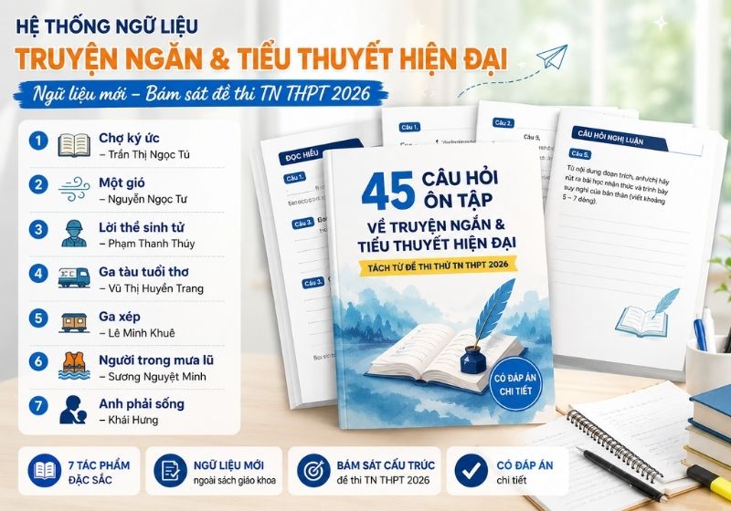 Cấu trúc tài liệu 45 Câu Hỏi Ôn Tập về Truyện Ngắn & Tiểu Thuyết Hiện Đại