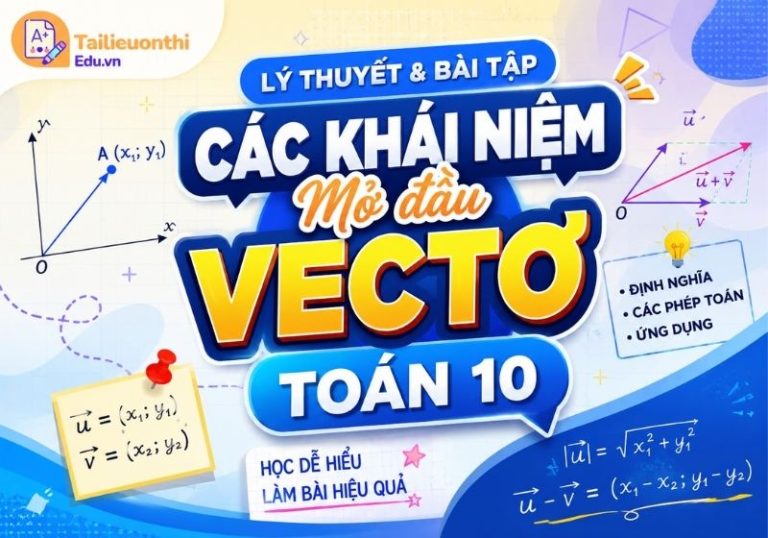 Lý thuyết và bài tập Các khái niệm mở đầu Vectơ Toán 10