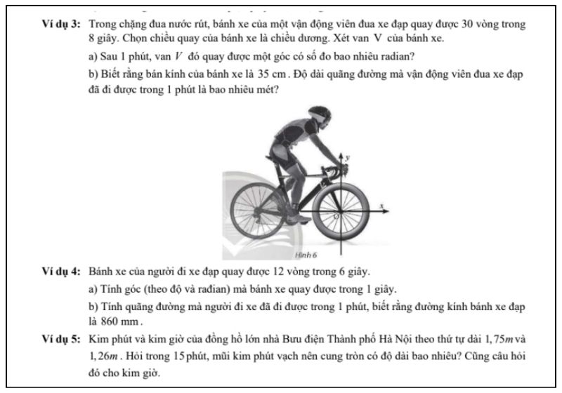 Ví dụ về Phần 1. Giá trị lượng giác của một góc lượng giác