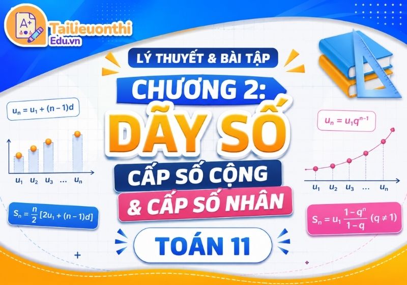 Lý thuyết và bài tập Chương 2: Dãy số. cấp số cộng và cấp số nhân Toán 11