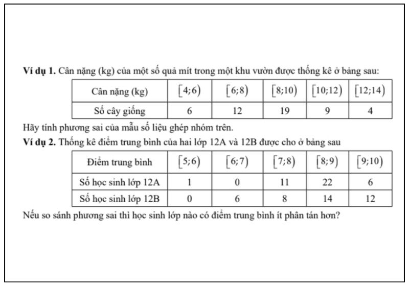 Phần 2: PHƯƠNG SAI VÀ ĐỘ LỆCH CHUẨN