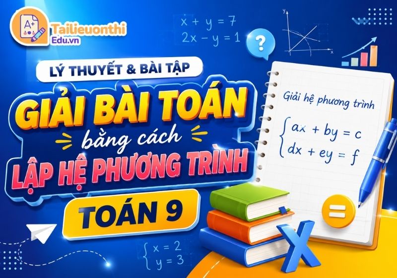 Lý thuyết và bài tập Giải bài toán bằng cách lập hệ phương trình Toán 9