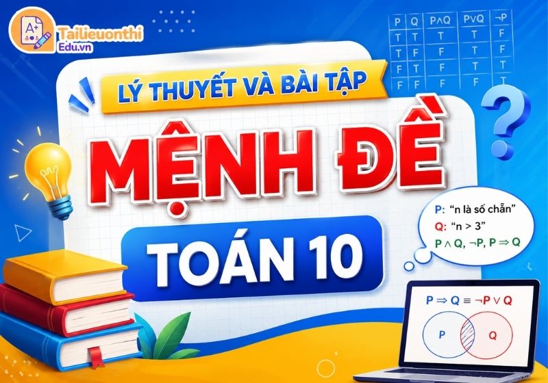 Lý thuyết và bài tập Mệnh đề Toán 10