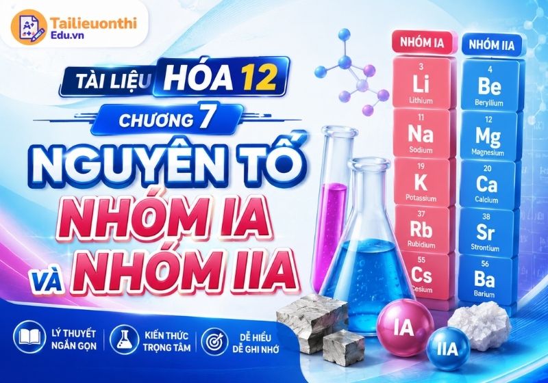 Tài liệu Hóa 12 Chương 7 Nguyên tố nhóm IA và nhóm IIA