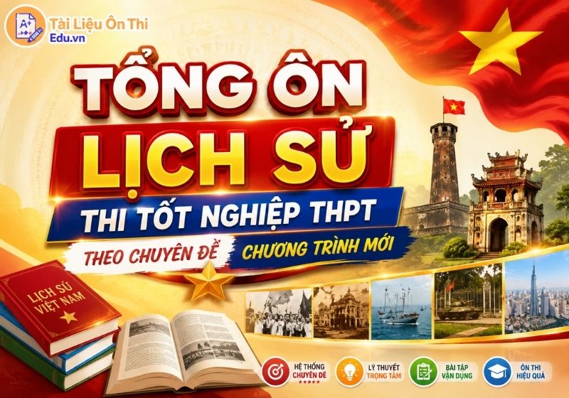 Tổng ôn Lịch Sử thi tốt nghiệp THPT theo Chuyên Đề chương trình mới