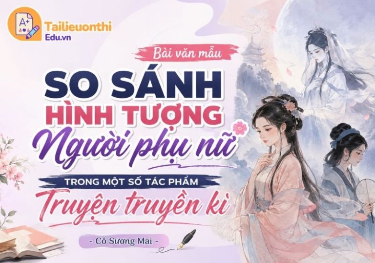 Bài văn mẫu so sánh hình tượng người phụ nữ trong một số tác phẩm truyện truyền kì - Cô Sương Mai