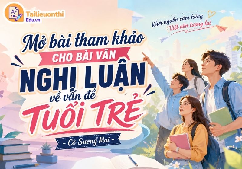 Mở bài tham khảo cho bài văn nghị luận về vấn đề tuổi trẻ - Cô Sương Mai