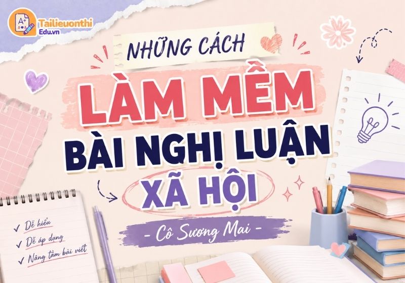 Những cách Làm mềm bài Nghị Luận Xã Hội - Cô Sương Mai