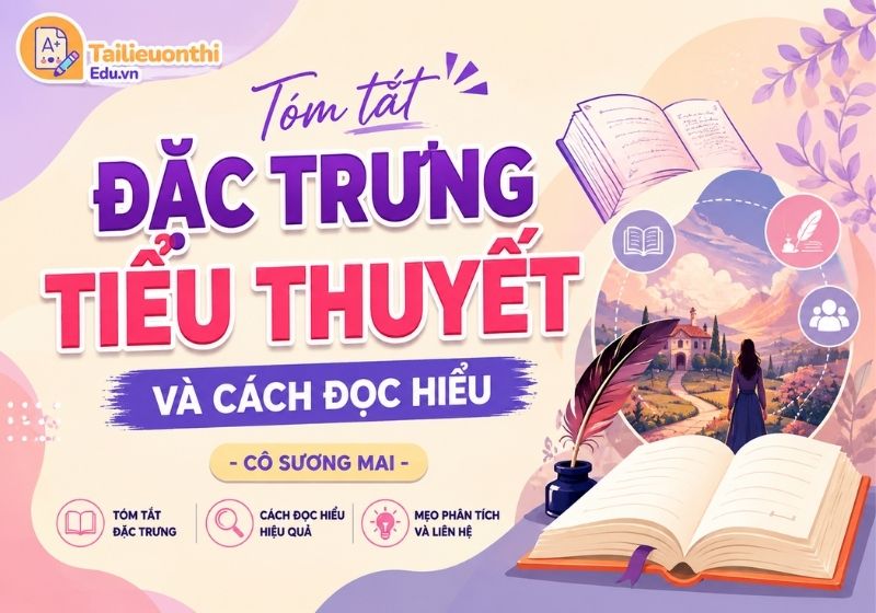 Tóm tắt đặc trưng tiểu thuyết và cách đọc hiểu - Cô Sương Mai