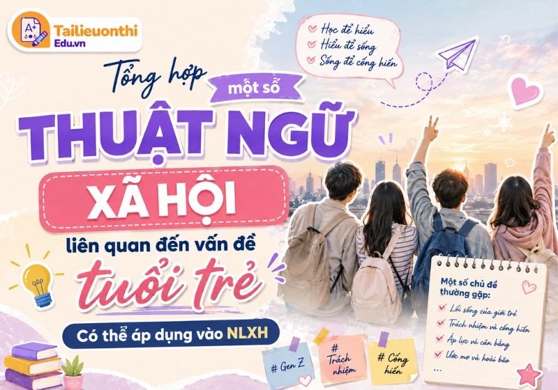 Tổng hợp một số thuật ngữ xã hội liên quan đến vấn đề tuổi trẻ có thể áp dụng vào NLXH - Cô Sương Mai